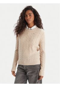 Robe di Kappa Sweter Jolie 65116CW Beżowy Regular Fit. Kolor: beżowy. Materiał: wełna