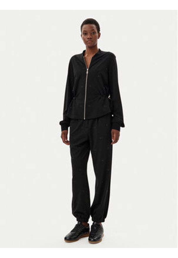 Liu Jo Sport Bluza TA5190 J5942 Czarny Regular Fit. Kolor: czarny. Materiał: wiskoza, syntetyk. Styl: sportowy