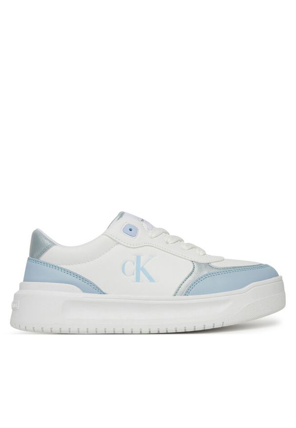 Sneakersy Calvin Klein Jeans. Kolor: biały