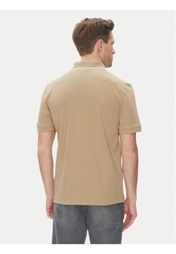 BOSS Polo H-Prout 59 50527650 Beżowy Regular Fit. Typ kołnierza: polo. Kolor: beżowy. Materiał: bawełna