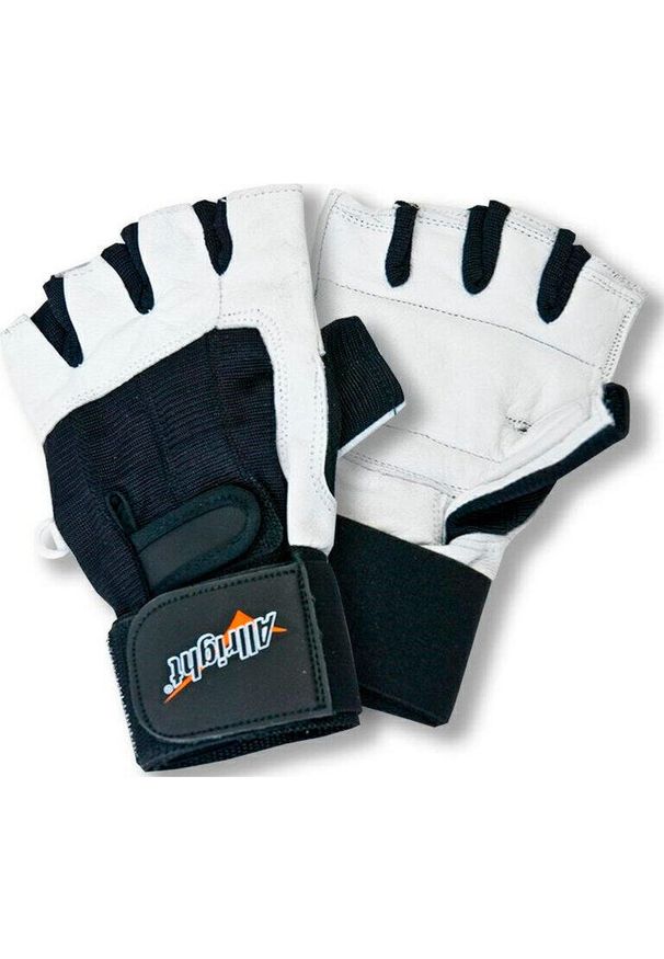 Rękawiczki kulturystyczne uniseks Allright DR. Kolor: biały. Sport: fitness