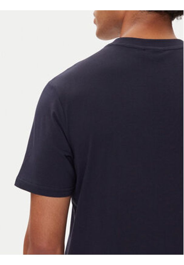 Napapijri T-Shirt S-Funes Ss NP0A88UA Granatowy Regular Fit. Kolor: niebieski. Materiał: bawełna