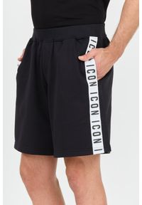 DSQUARED2 Czarne męskie spodenki Relax Fit, Rozmiar L. Kolor: czarny #2