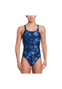 Nike Swim - Strój pływacki jednoczęściowy damski Nike Hydrastrong Fastback. Kolor: niebieski
