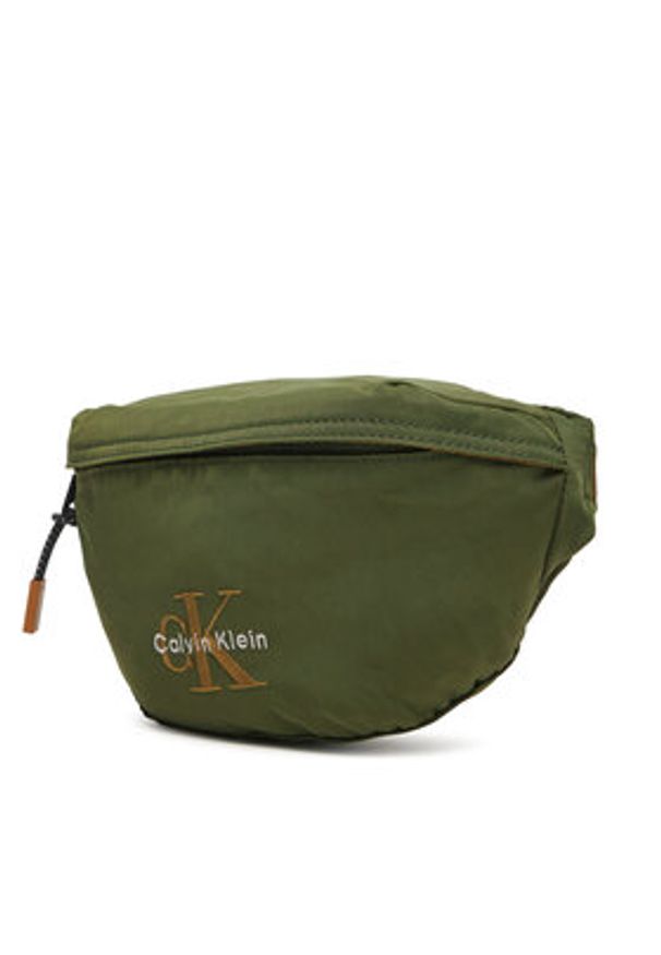 Calvin Klein Saszetka nerka Bold Waistbag LV04D3116G Khaki. Kolor: brązowy. Materiał: materiał