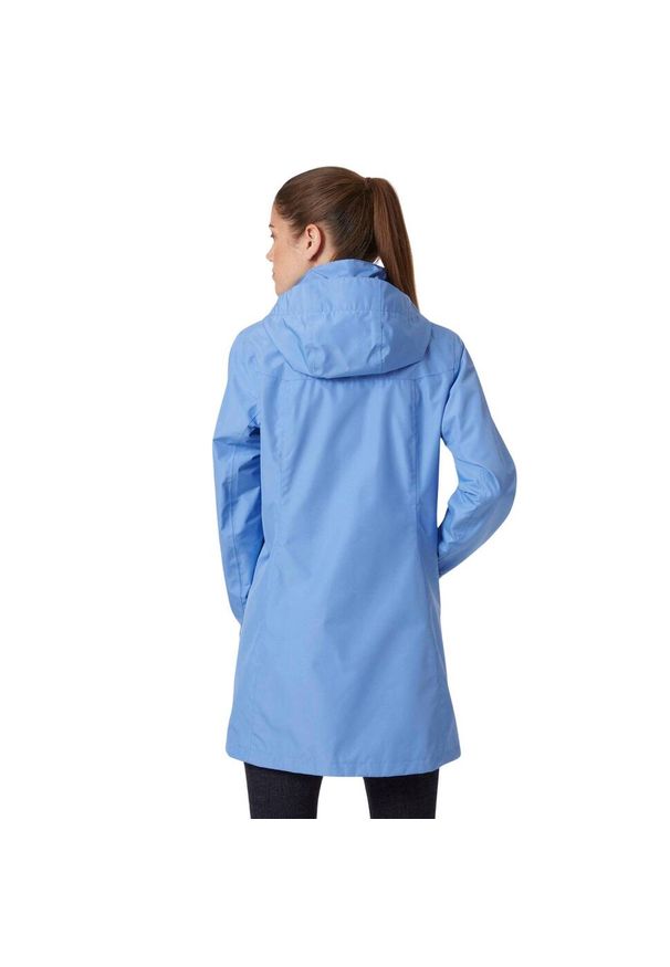 Kurtka uniwersalna damska Helly Hansen W Aden Long Coat. Typ kołnierza: kaptur. Kolor: niebieski. Materiał: syntetyk. Długość: długie. Sport: turystyka piesza