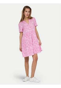 only - ONLY Sukienka letnia Zally 15262674 Różowy Regular Fit. Kolor: różowy. Materiał: wiskoza. Sezon: lato #4