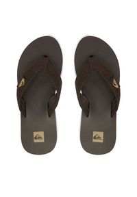 Quiksilver Japonki EO-DUNE CQ10036MGG Brązowy ciemny. Kolor: brązowy. Materiał: skóra #1