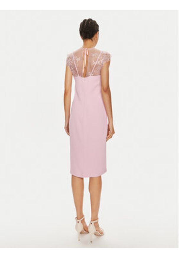 Imperial Sukienka koktajlowa A9990001R Różowy Slim Fit. Kolor: różowy. Materiał: syntetyk. Styl: wizytowy