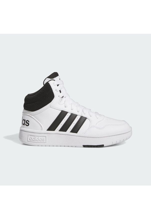 Adidas - Hoops Mid Shoes. Kolor: czarny, biały, wielokolorowy. Sport: tenis