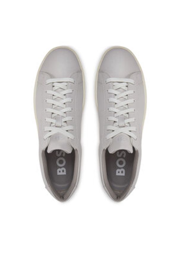BOSS Sneakersy Clint 50544260 10249945 01 Biały. Kolor: biały. Materiał: skóra