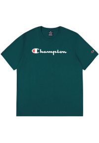 Champion - Męska Koszulka Z Krótkim Rękawem. Kolor: czerwony, zielony, wielokolorowy. Długość rękawa: krótki rękaw. Długość: krótkie. Sport: turystyka piesza