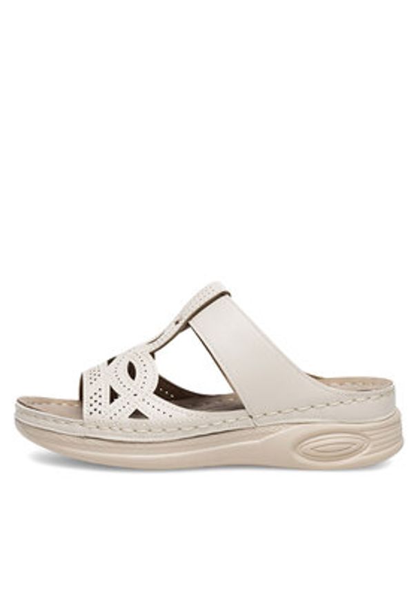 Clara Barson Klapki WYL0510-28 Beżowy. Kolor: beżowy. Materiał: syntetyk