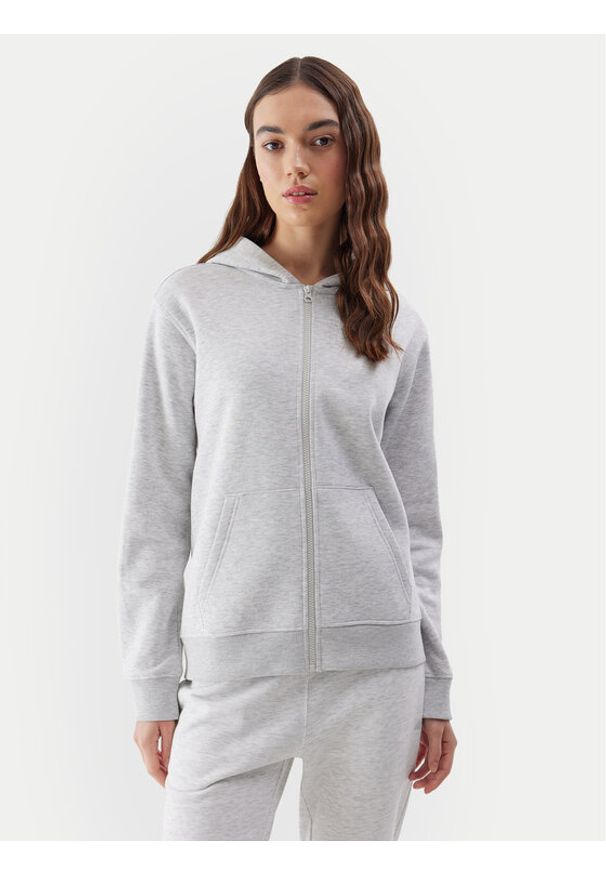 4f - 4F Bluza 4FWSS24TSWSF0956 Szary Regular Fit. Kolor: szary. Materiał: bawełna