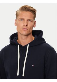 TOMMY HILFIGER - Tommy Hilfiger Bluza Essential MW0MW37230 Granatowy Regular Fit. Kolor: niebieski. Materiał: syntetyk, bawełna