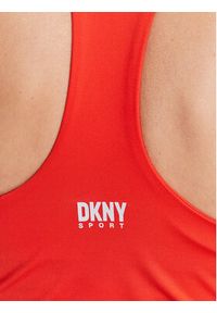 DKNY Sport Top DP2T9141 Czerwony Regular Fit. Kolor: czerwony. Materiał: syntetyk. Styl: sportowy