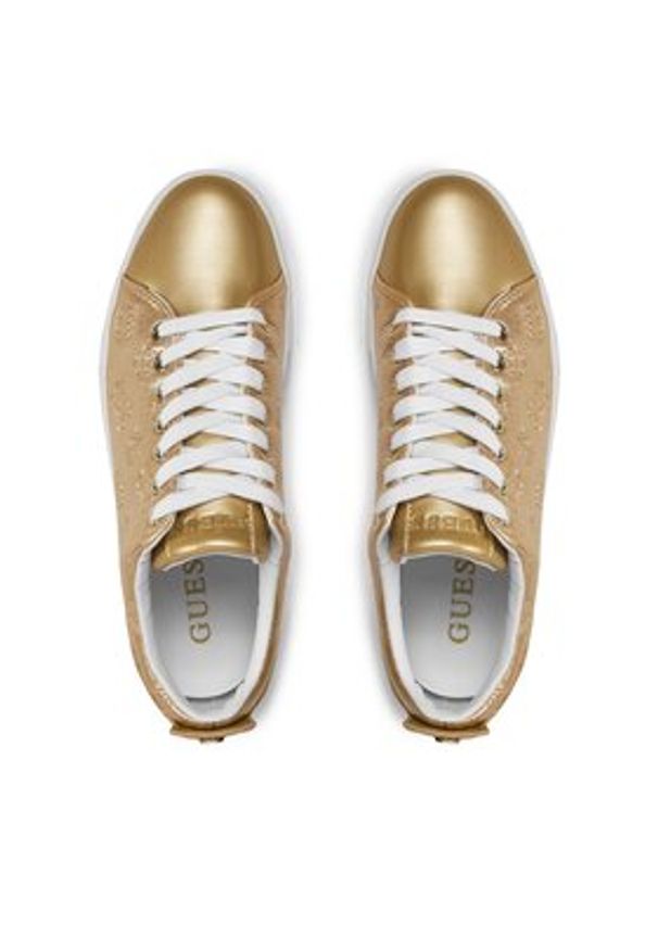 Guess Sneakersy Gianele4 FLPGN4 LEL12 Złoty. Kolor: złoty. Materiał: skóra