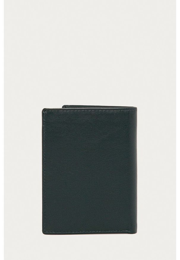 Samsonite - Portfel skórzany. Kolor: niebieski. Materiał: skóra. Wzór: gładki