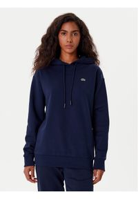 Lacoste Bluza SF7612 Granatowy Oversize. Kolor: niebieski. Materiał: bawełna #1