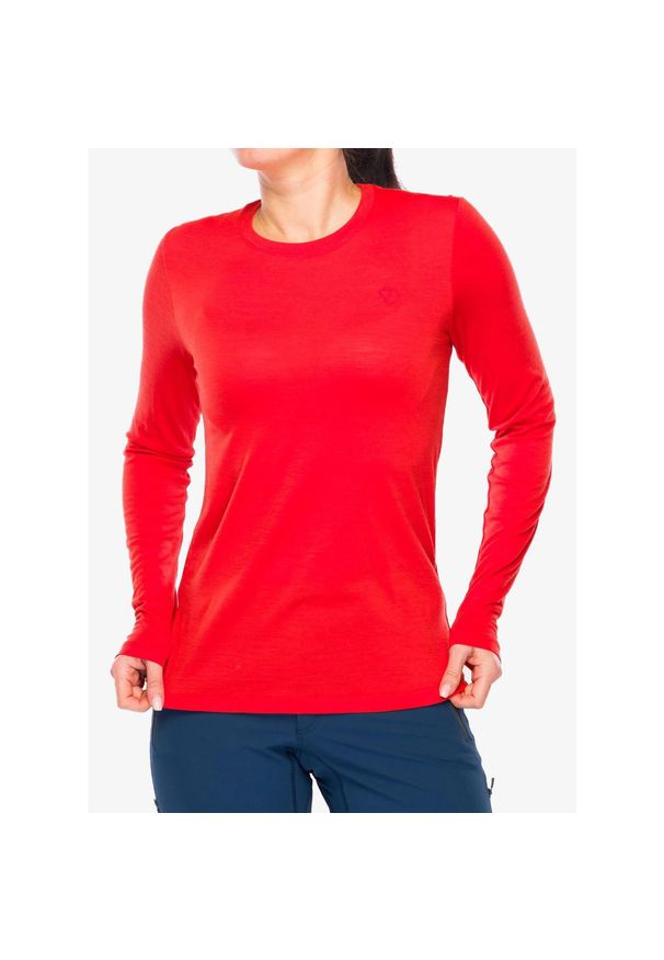 Fjällräven - Bluza damska Fjallraven Abisko Wool LS. Kolor: pomarańczowy