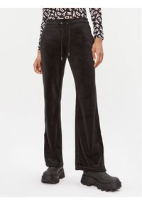 DKNY Sport Spodnie dresowe DP3P2744 Czarny Regular Fit. Kolor: czarny. Materiał: syntetyk
