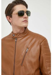 Guess kurtka męska kolor brązowy przejściowa. Okazja: na co dzień. Kolor: brązowy. Styl: casual #3