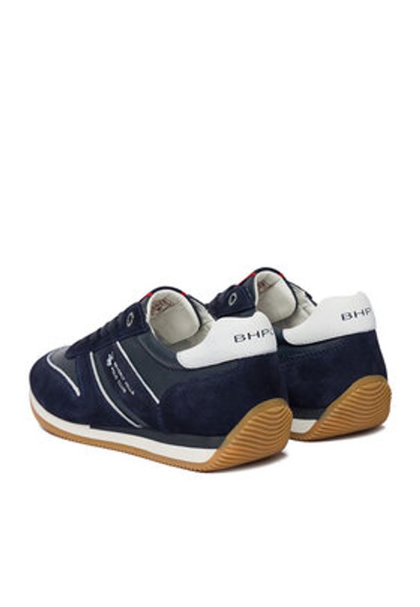 Beverly Hills Polo Club Sneakersy EO-SCOTT-12 MI08 Granatowy. Kolor: niebieski. Materiał: skóra, zamsz