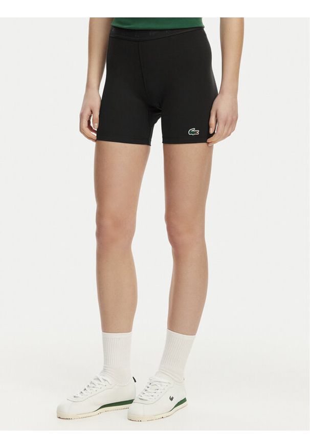 Lacoste Kolarki GF0168 Czarny Slim Fit. Kolor: czarny. Materiał: syntetyk