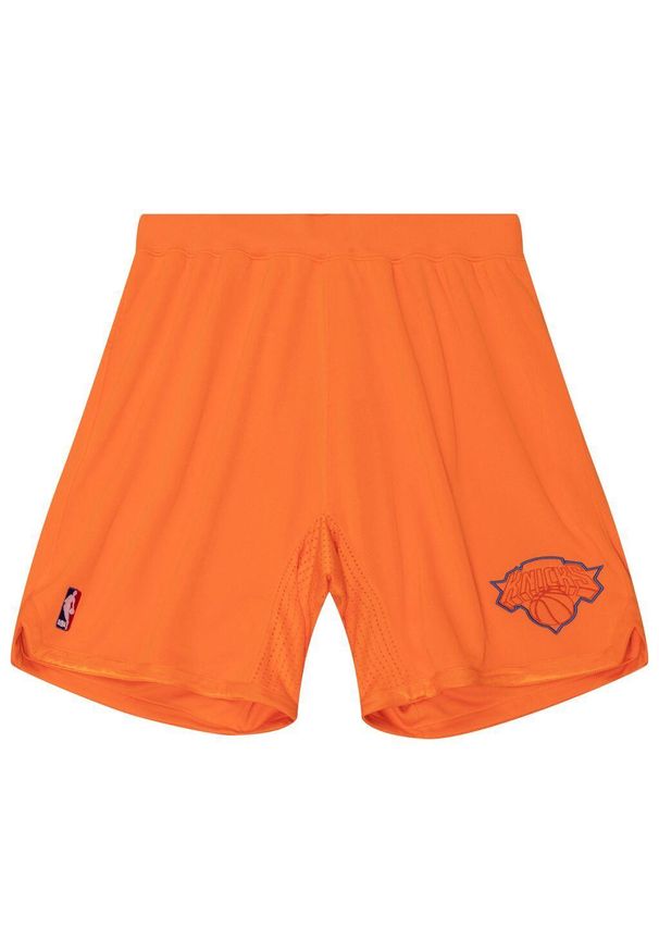 Mitchell & Ness - Szorty New York Knicks Authentic Christmas Day 2012/13. Kolor: pomarańczowy. Materiał: poliester. Sport: koszykówka