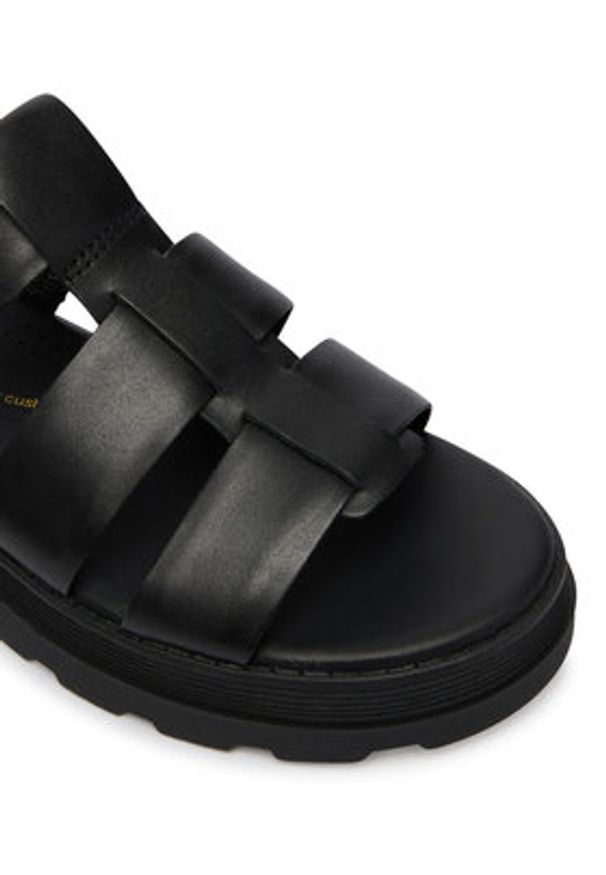 Clarks Sandały Orinoco3 Strap 26186490 Czarny. Kolor: czarny. Materiał: skóra