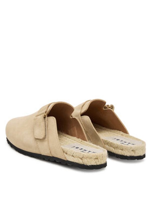 Manebi Espadryle K 1.1 B0 Beżowy. Kolor: beżowy. Materiał: zamsz, skóra