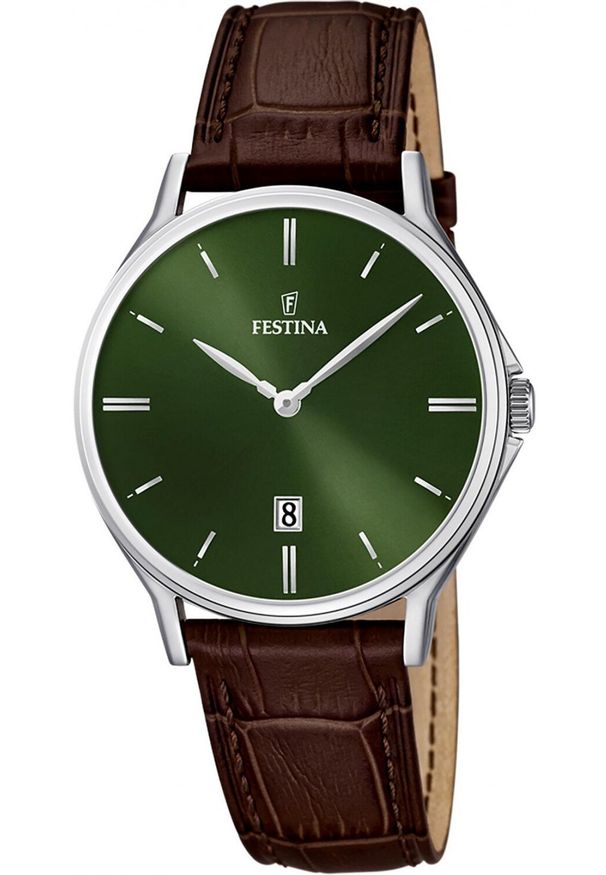 Zegarek męski Festina F16745-6 brązowy. Kolor: brązowy