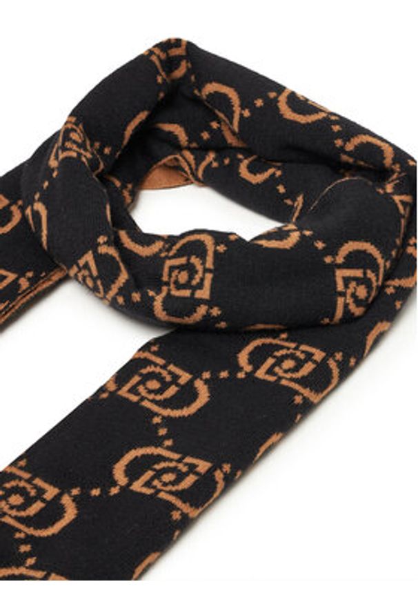 Liu Jo Szalik Sciapa Logo Monog 2F5004 M0300 Czarny. Kolor: czarny. Materiał: wiskoza, materiał