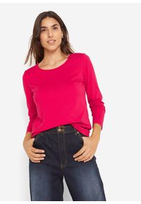 bonprix - Koszulka z długim rękawem (2 szt.). Kolor: czerwony. Materiał: materiał. Długość rękawa: długi rękaw. Długość: długie #1