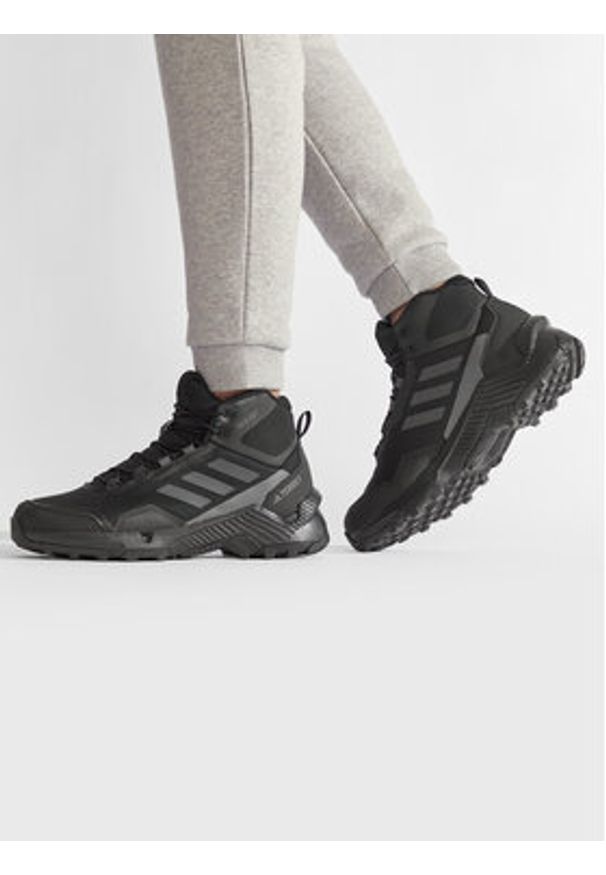 Adidas - adidas Trekkingi Terrex Eastrail 2 Mid R.Rd HP8600 Czarny. Kolor: czarny. Materiał: materiał. Model: Adidas Terrex. Sport: turystyka piesza