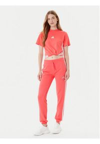 Adidas - adidas T-Shirt Essentials 3-Stripes KE4377 Koralowy Regular Fit. Kolor: pomarańczowy. Materiał: bawełna #4