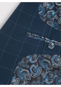 Pako Lorente - PAKO LORENTE – Męska marynarka garniturowa w kolorze granatowym w kratę. Kolor: niebieski. Materiał: poliester, elastan, wiskoza #3