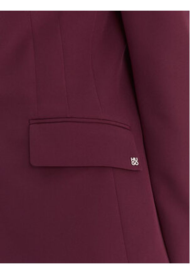 Hugo - HUGO Marynarka Asmalla-1 50533901 Fioletowy Slim Fit. Kolor: fioletowy. Materiał: syntetyk