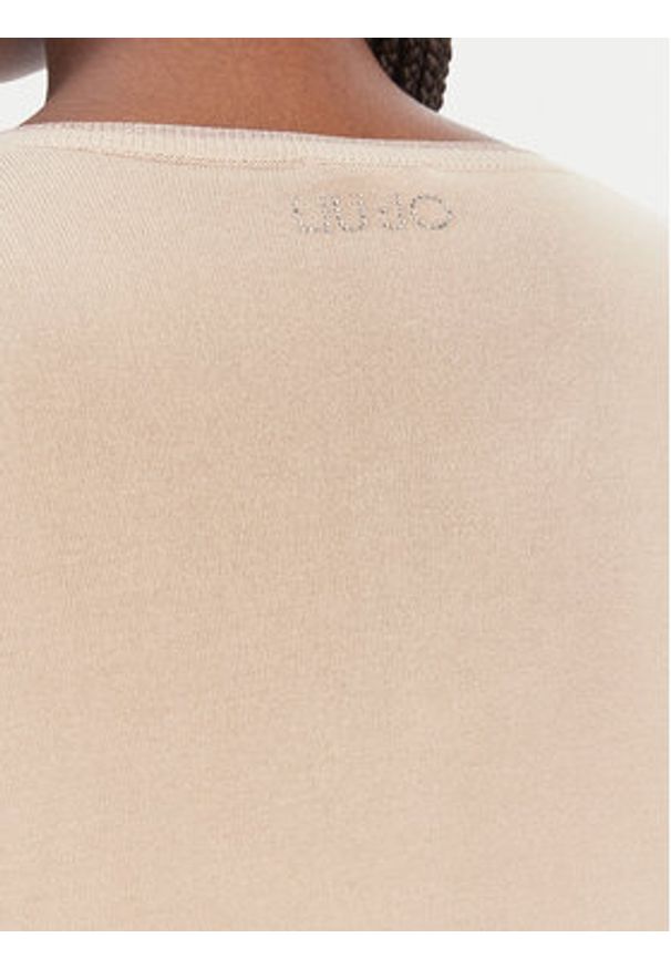 Liu Jo Kardigan WA6280 MS49I Beżowy Regular Fit. Kolor: beżowy. Materiał: wiskoza