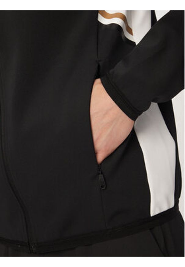 BOSS Bluza Spin 50554402 Czarny Regular Fit. Kolor: czarny. Materiał: syntetyk