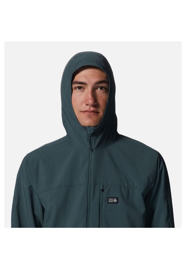 MOUNTAIN HARDWEAR - Kurtka wodoodporna Mountain Hardwear Sender™. Kolor: czarny, zielony, wielokolorowy. Sport: turystyka piesza, wspinaczka