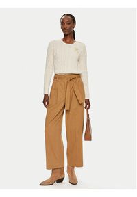 Lauren Ralph Lauren Sweter 200932223002 Écru Slim Fit. Materiał: bawełna #5
