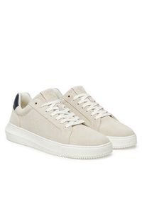 Calvin Klein Jeans Sneakersy YM0YM01299 Beżowy. Kolor: beżowy. Materiał: skóra, zamsz #4