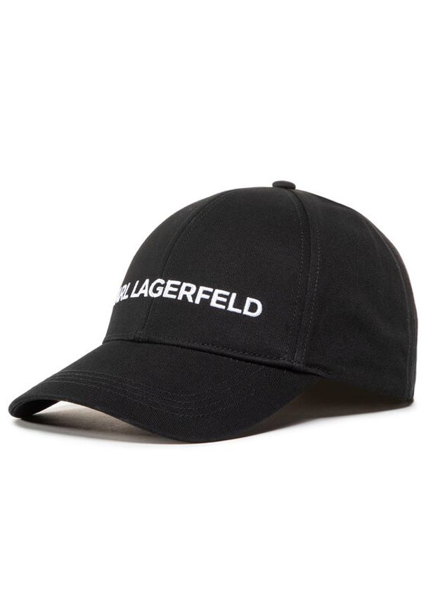 Karl Lagerfeld - Czapka z daszkiem KARL LAGERFELD. Kolor: czarny