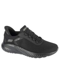 skechers - Buty sportowe Sneakersy męskie, Slip-Ins: Bobs Squad Chaos - Tough Walk. Kolor: czarny. Materiał: materiał. Sport: fitness