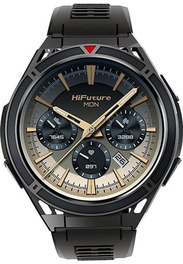 HiFuture smartwatch Active czarno-czerwony/black red HSSW9BR. Rodzaj zegarka: smartwatch. Kolor: czerwony, wielokolorowy, czarny