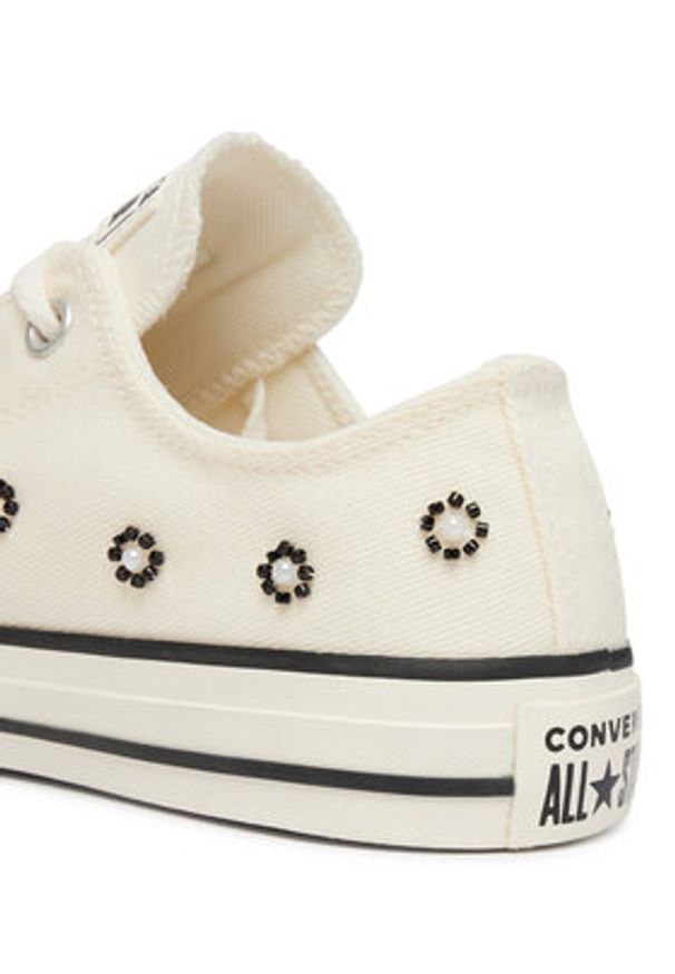 Converse Trampki Chuck Taylor All Star Beads A17784C Écru. Kolor: kremowy. Materiał: materiał
