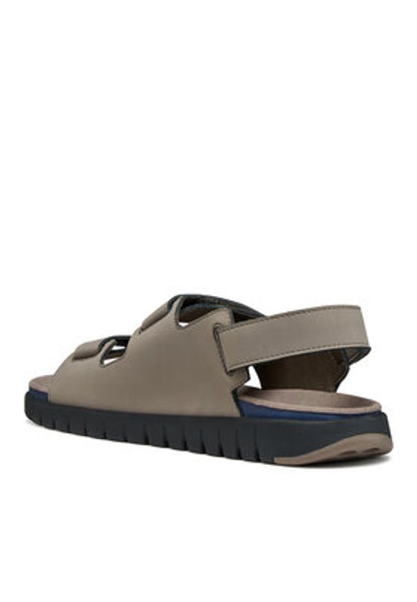 Geox Sandały U652JA-000EK C1018 2 Szary. Kolor: szary. Materiał: nubuk, skóra