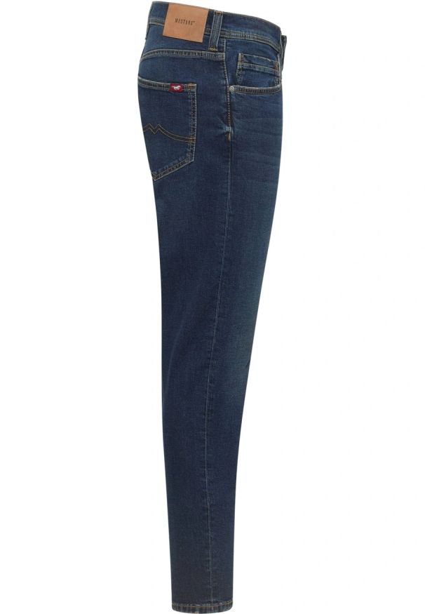 Męskie Spodnie Jeansowe Mustang Style Oregon Slim Denim Blue 1016799 5000 774