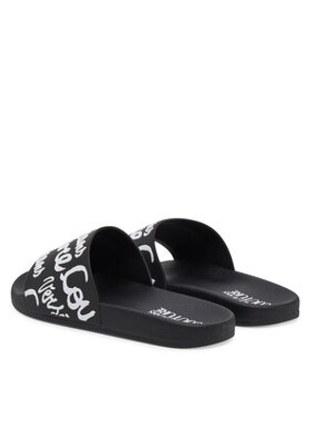 Versace Jeans Couture Klapki 78VA3SQ1 Czarny. Kolor: czarny. Materiał: syntetyk